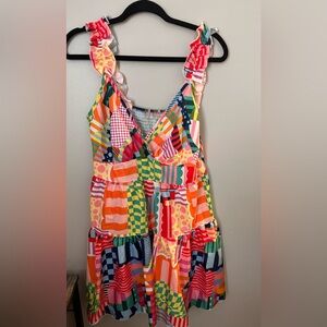 SHEIN Multicolor Patchwork Dress